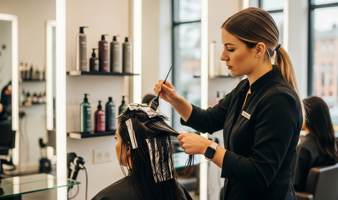 Women Hair Coloring Near me Mississauga and Brampton