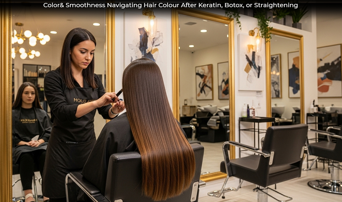Color& Smoothness: Navigating Hair Colour After Keratin, Botox, or Straightening