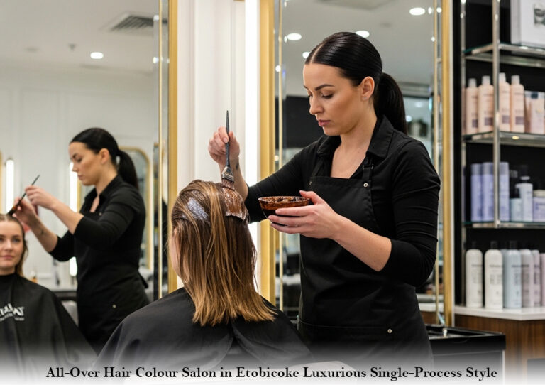 All-Over Hair Colour Salon in Etobicoke: Luxurious Single-Process Style