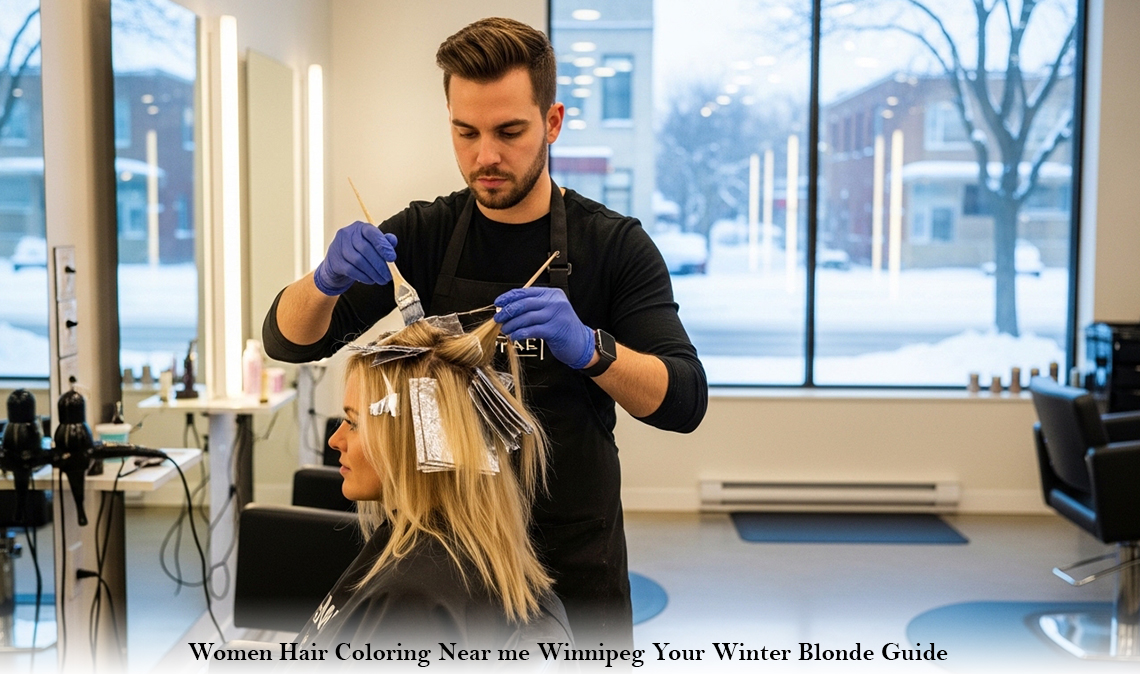Women Hair Coloring Near me Winnipeg: Your Winter Blonde Guide